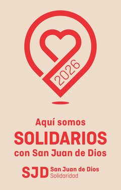 Distintivo Aqu&iacute; somos solidarios con San Juan de Dios 2026